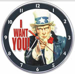 Uncle Sam Wants You Collectible Wall Clock